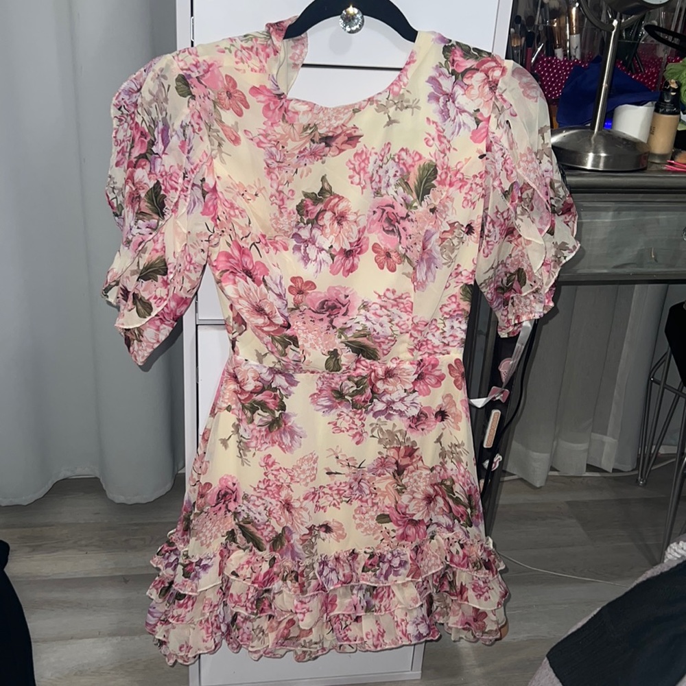 Missguided open back dress